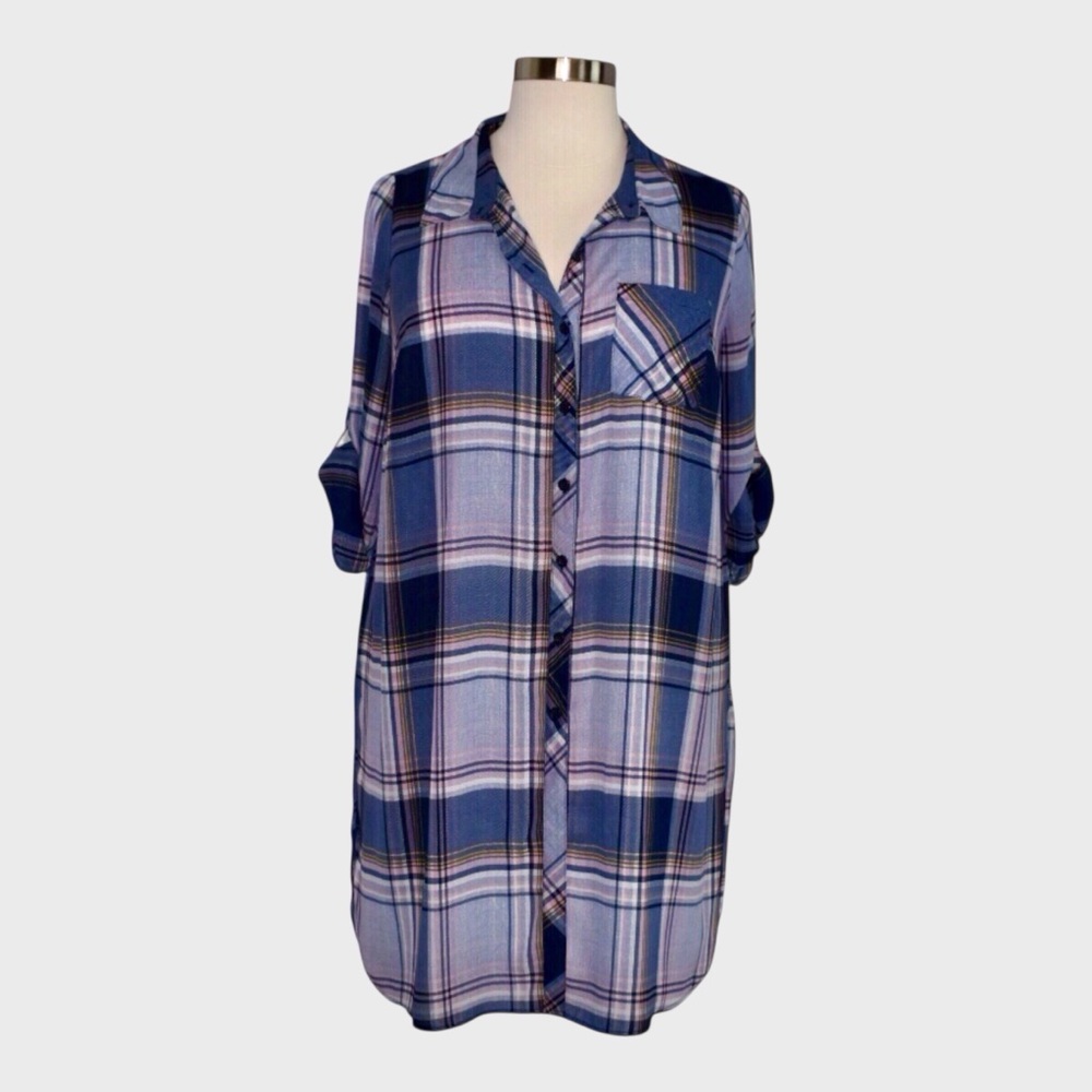Catherines‎ Petite Georgette Plaid Duster